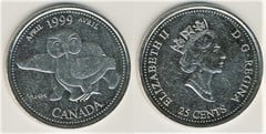 25 cents (Nuevo Milenio-Abril) from Canada