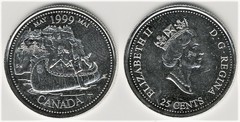 25 cents (Nuevo Milenio-Mayo) from Canada