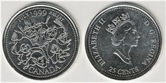25 cents (Nuevo Milenio-Julio) from Canada