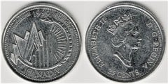 25 cents (Nuevo Milenio-Diciembre) from Canada