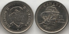 25 cents (400th Anniversary - First French Settlement) from Canada