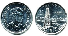 25 cents (100th Anniversary of Alberta) from Canada