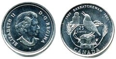 25 cents (100th Anniversary of Saskatchewan) from Canada