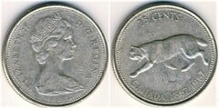 25 cents (Centenario de la Confederación Canadiense) from Canada