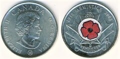 25 cents (90 Aniversario del Fin de la I Guerra Mundial) from Canada