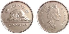 5 cents (Queen Elizabeth's Golden Jubilee) from Canada