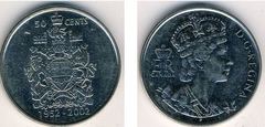 50 cents (Queen Elizabeth's Golden Jubilee) from Canada