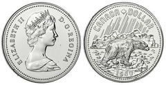 1 dollar (Centenario de los Territorios Árticos) from Canada