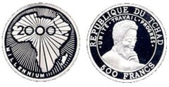 500 francos (Milenio) from Chad