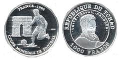 1.000 francos (FIFA World Cup, France) from Chad