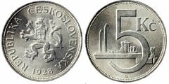 5 korun from Checoslovaquia 