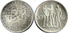20 korun (Industria, Agricultura y Negocios) from Checoslovaquia 
