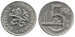 5 korun from Checoslovaquia 