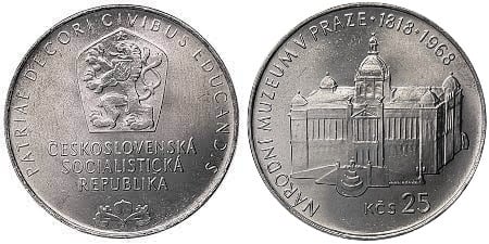 Photo of 25 korun (150 Aniversario del Museo Nacional de Praga)