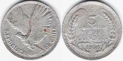 5 pesos /1/2 condor from Chile