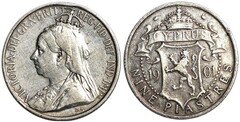 9 piastres (Reina Victoria) from Cyprus