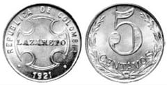 5 centavos (Lazaretto) from Colombia