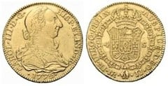 4 escudos (Periodo Colonial) from Colombia