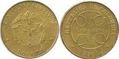 50 centavos (Lazareto) from Colombia