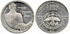 5.000 pesos (Bicentennial of the Independence of Cundinamarca) from Colombia
