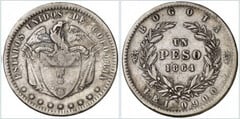1 peso (Estados Unidos de Colombia) from Colombia