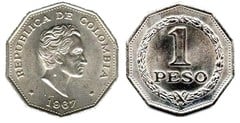 1 peso from Colombia