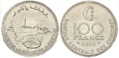 100 francs (FAO) from Comoros
