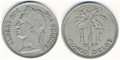 1 franc from Belgian Congo