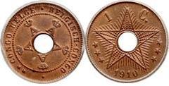 1 centime from Belgian Congo
