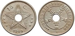 10 centimes from Belgian Congo