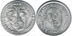 10 francs from Congo-Rep. Democratic