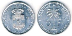 5 francs from Congo-Ruanda Urundi