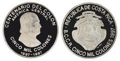 5.000 Colones (Columbus Centennial) from Costa Rica