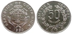 50 céntimos from Costa Rica