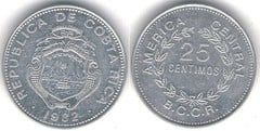 25 céntimos from Costa Rica
