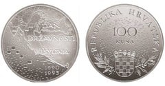 100 kuna (5th Anniversary of Independence) from Croatia