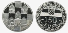 150 kuna (5 Aniversario de la Independencia) from Croatia
