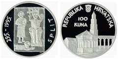 100 kuna (1.700 Aniversario de la Ciudad de Split) from Croatia