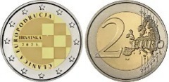 2 euro (Introducción del Euro en Croacia) from Croatia