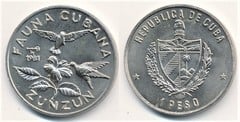 1 peso (Cuban Fauna - Zunzún) from Cuba
