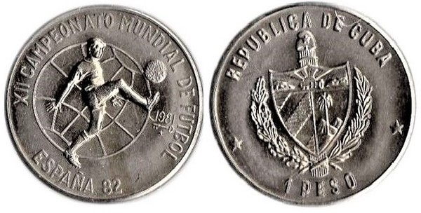 Photo of 1 peso (XII Campeonato Mundial de Fútbol-España 82)