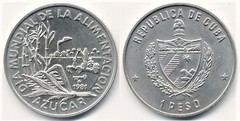 1 peso (Dia Mundial de la Alimentación-Azúcar) from Cuba
