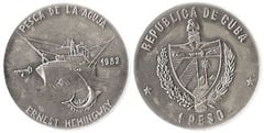 1 peso (Ernest Hemingway-La pesca de la Aguja) from Cuba