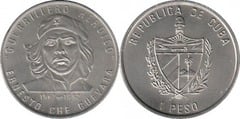 1 peso (25 Aniversario muerte de Ernesto Che Guevara) from Cuba