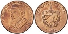 1 peso (40 Aniversario del Moncada) from Cuba