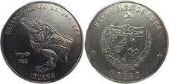 1 peso (Defensa de la naturaleza - Iguana) from Cuba
