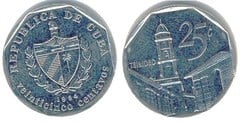 25 centavos (Peso Convertible) from Cuba