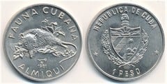 1 peso (Fauna Cubana-Almiqui) from Cuba