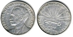 1 peso (José Martí Centennial) from Cuba