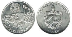 1 peso (50 Aniversario de la FAO) from Cuba